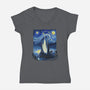 Starry Fantasia-womens v-neck tee-daobiwan