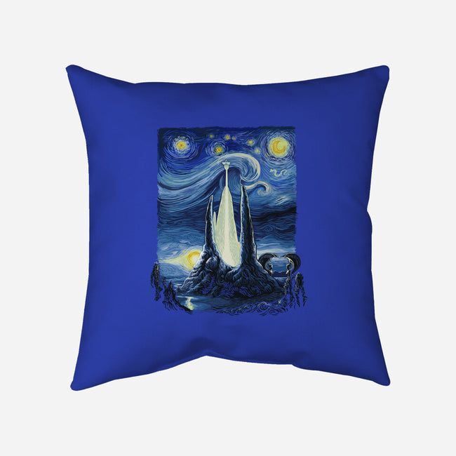 Starry Fantasia-none removable cover w insert throw pillow-daobiwan