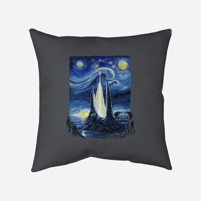 Starry Fantasia-none removable cover throw pillow-daobiwan