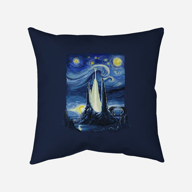 Starry Fantasia-none removable cover throw pillow-daobiwan