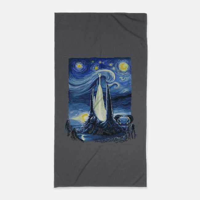 Starry Fantasia-none beach towel-daobiwan