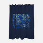 Starry Evil-none polyester shower curtain-ddjvigo