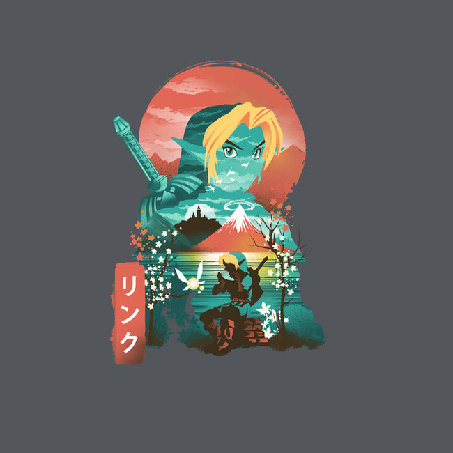 Ukiyo-E Hyrule Hero-womens v-neck tee-dandingeroz