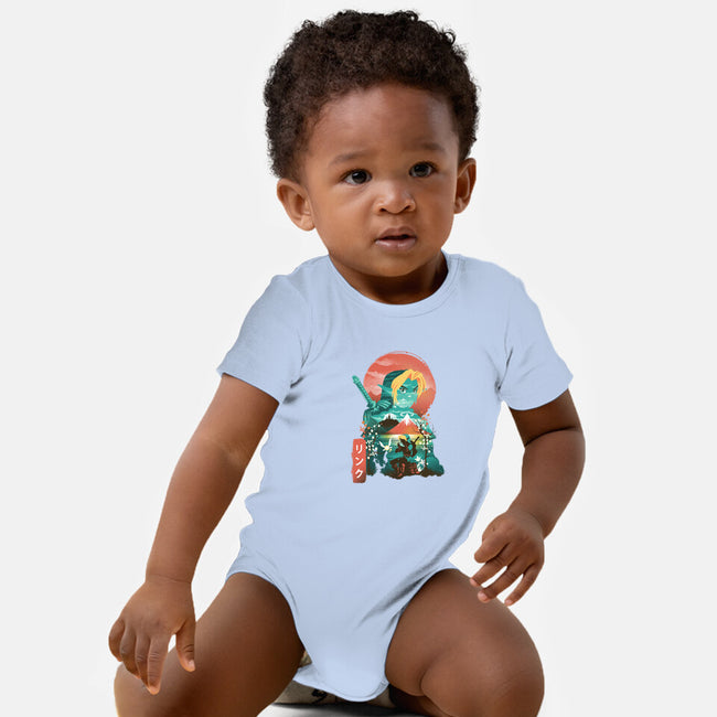 Ukiyo-E Hyrule Hero-baby basic onesie-dandingeroz