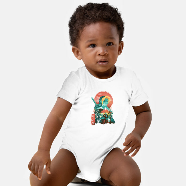 Ukiyo-E Hyrule Hero-baby basic onesie-dandingeroz