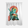 Ukiyo-E Hyrule Hero-none polyester shower curtain-dandingeroz