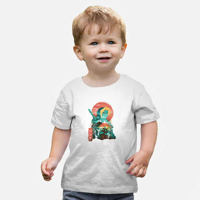 Ukiyo-E Hyrule Hero-baby basic tee-dandingeroz