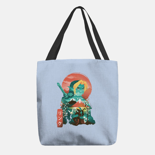 Ukiyo-E Hyrule Hero-none basic tote-dandingeroz