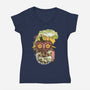 Ukiyo-E Majora-womens v-neck tee-dandingeroz