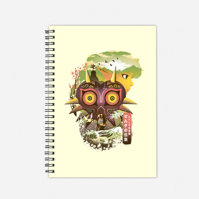 Ukiyo-E Majora-none dot grid notebook-dandingeroz