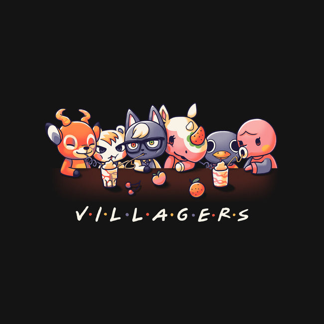 Villagers-none removable cover w insert throw pillow-Geekydog