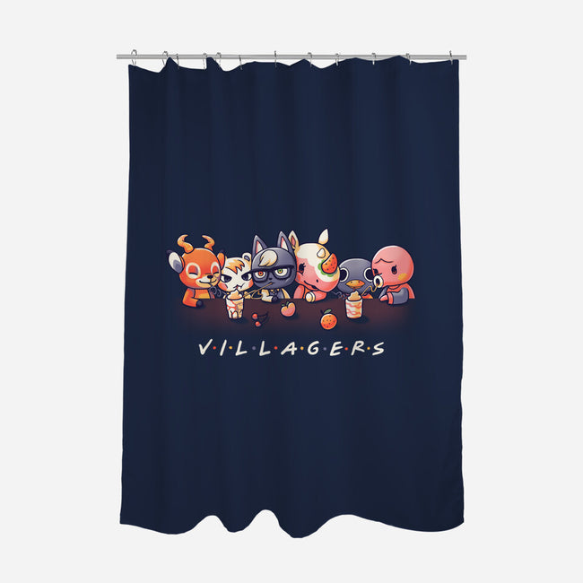 Villagers-none polyester shower curtain-Geekydog