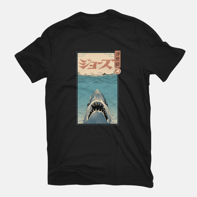Shark Ukiyo-E-womens basic tee-vp021
