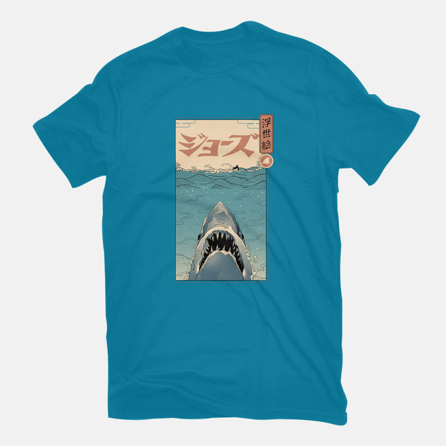 Shark Ukiyo-E-womens fitted tee-vp021