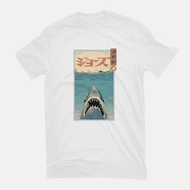 Shark Ukiyo-E-mens basic tee-vp021