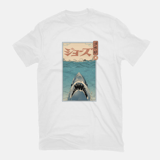 Shark Ukiyo-E-womens fitted tee-vp021