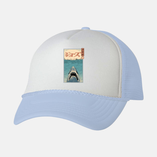 Shark Ukiyo-E-unisex trucker hat-vp021