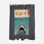 Shark Ukiyo-E-none polyester shower curtain-vp021