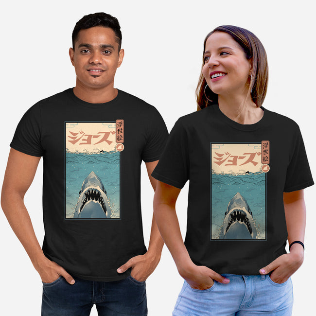 Shark Ukiyo-E-unisex basic tee-vp021