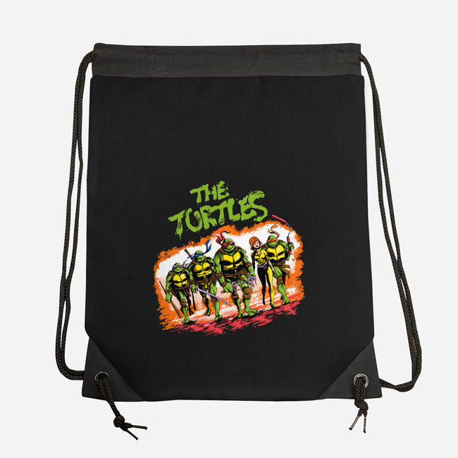 The Ninja Warriors-none drawstring bag-zascanauta