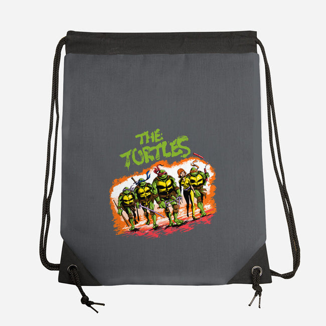 The Ninja Warriors-none drawstring bag-zascanauta