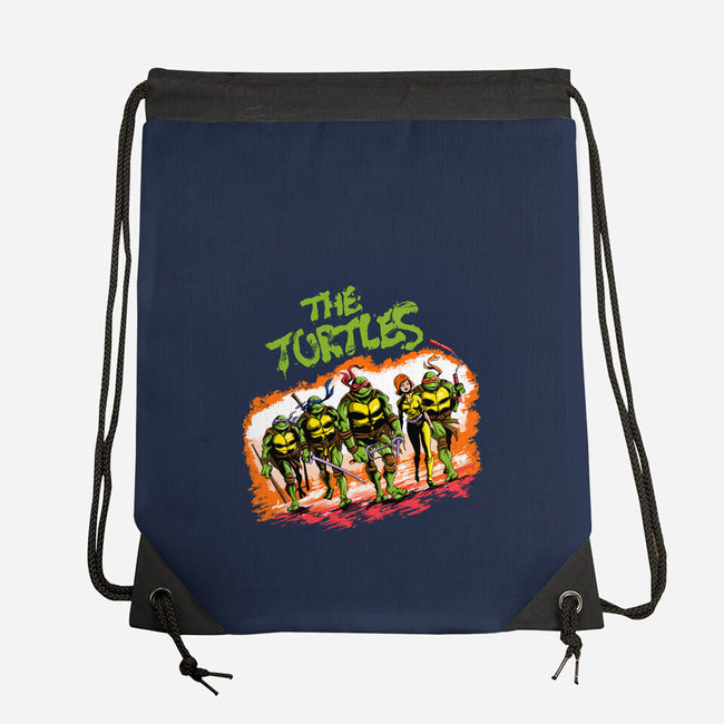 The Ninja Warriors-none drawstring bag-zascanauta