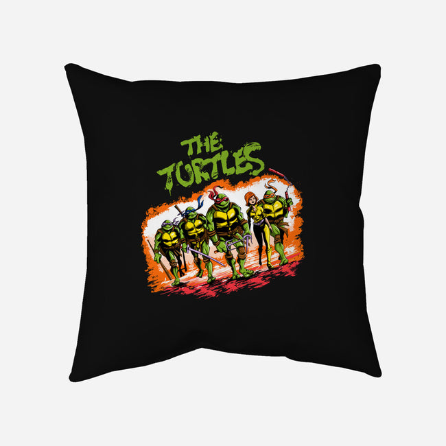 The Ninja Warriors-none removable cover w insert throw pillow-zascanauta
