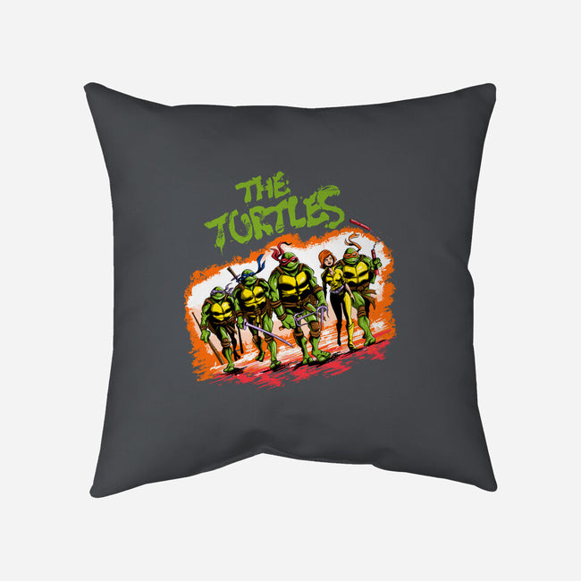 The Ninja Warriors-none removable cover w insert throw pillow-zascanauta