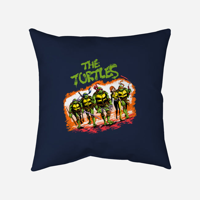 The Ninja Warriors-none removable cover w insert throw pillow-zascanauta