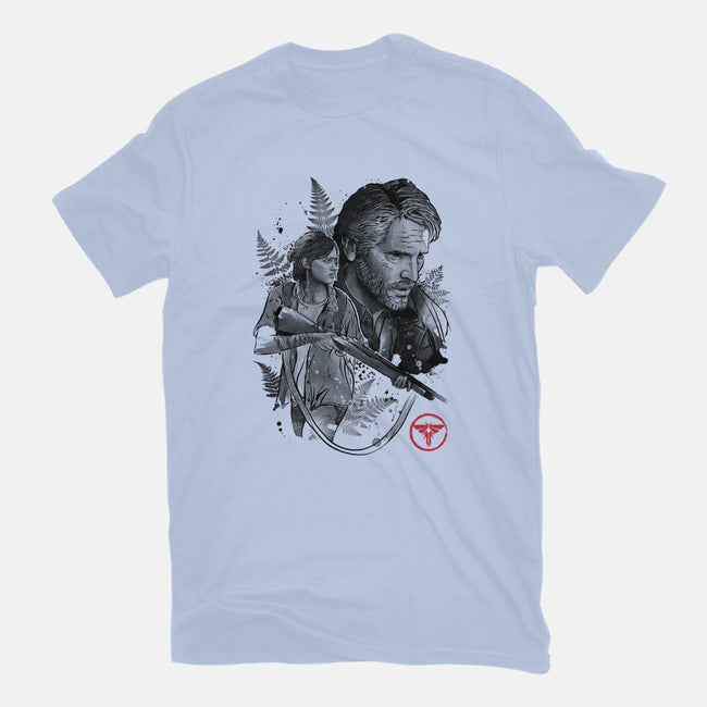 Joel and Ellie-mens long sleeved tee-DrMonekers