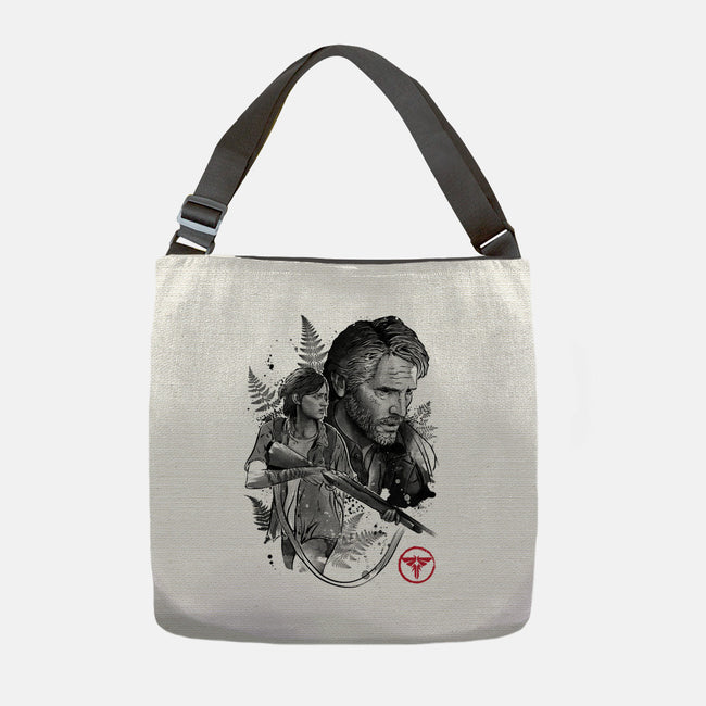 Joel and Ellie-none adjustable tote-DrMonekers