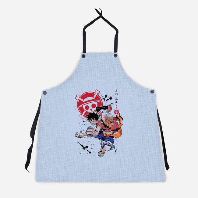 Straw Hat Captain-unisex kitchen apron-DrMonekers