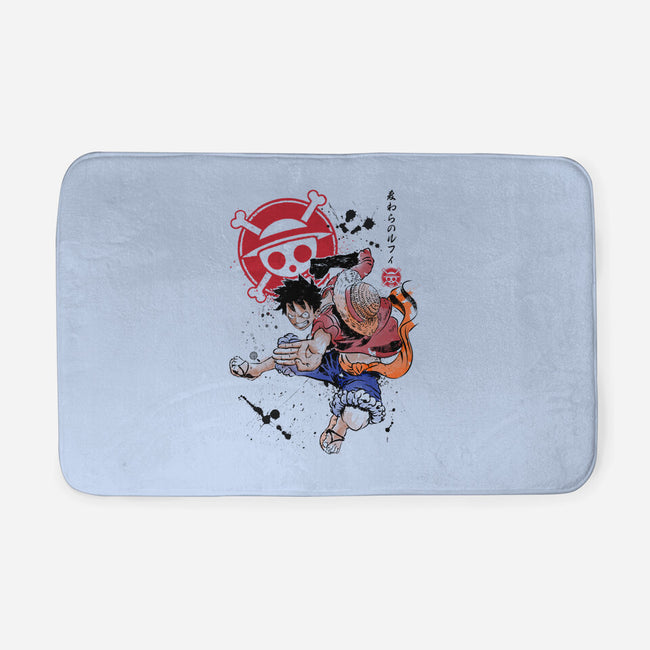 Straw Hat Captain-none memory foam bath mat-DrMonekers