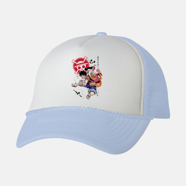 Straw Hat Captain-unisex trucker hat-DrMonekers