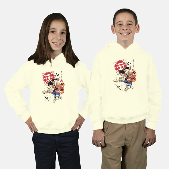 Straw Hat Captain-youth pullover sweatshirt-DrMonekers