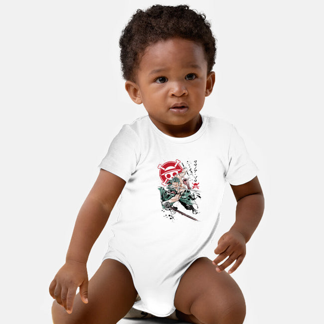 Pirate Hunter-baby basic onesie-DrMonekers