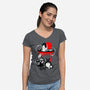 Japanese Creatures-womens v-neck tee-leo_queval