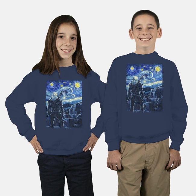 Starry Kaer Morhen-youth crew neck sweatshirt-daobiwan