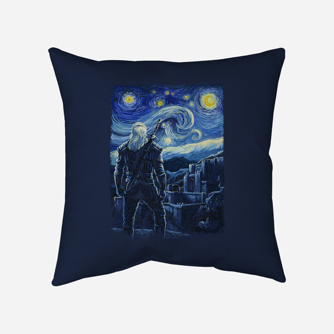 Starry Kaer Morhen-none removable cover w insert throw pillow-daobiwan