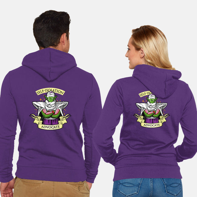 Self Isolation Advocate-unisex zip-up sweatshirt-Boggs Nicolas