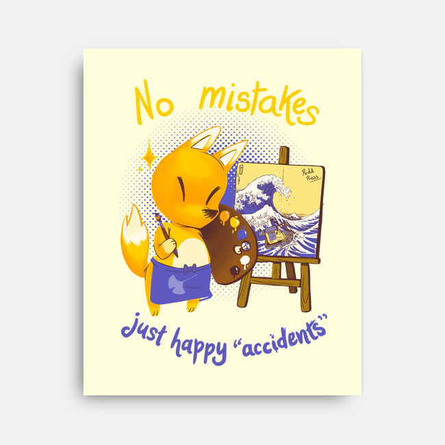Happy Accidents-none stretched canvas-theteenosaur