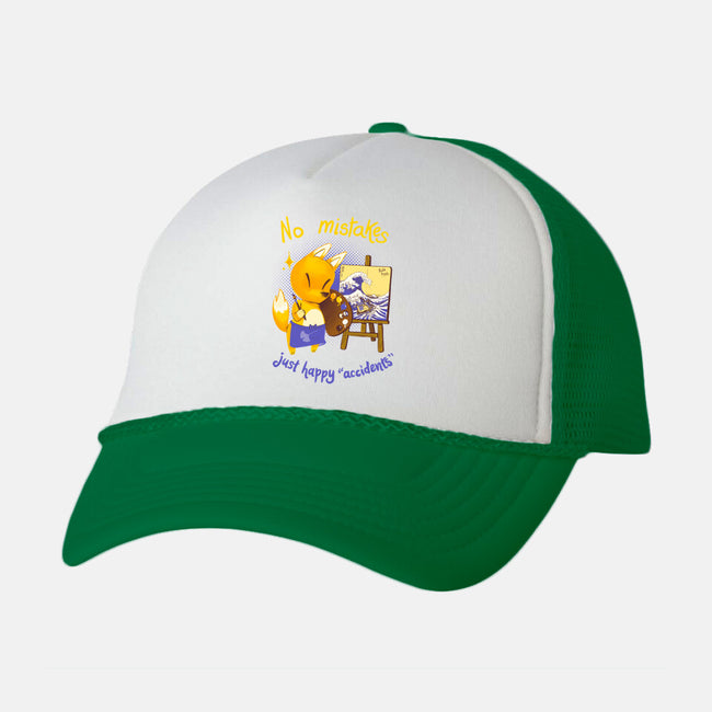 Happy Accidents-unisex trucker hat-theteenosaur