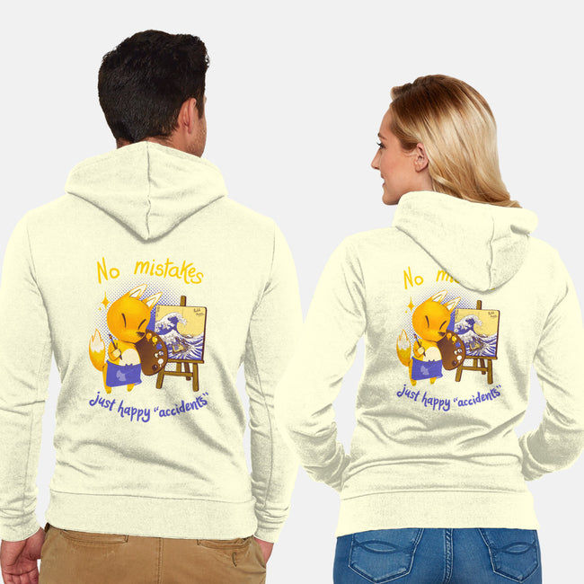 Happy Accidents-unisex zip-up sweatshirt-theteenosaur