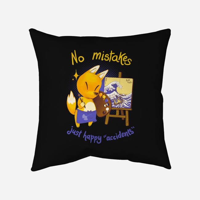 Happy Accidents-none removable cover w insert throw pillow-theteenosaur