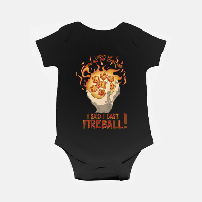 Cast Fireball-baby basic onesie-glassstaff