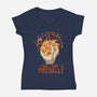 Cast Fireball-womens v-neck tee-glassstaff