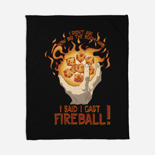 Cast Fireball-none fleece blanket-glassstaff