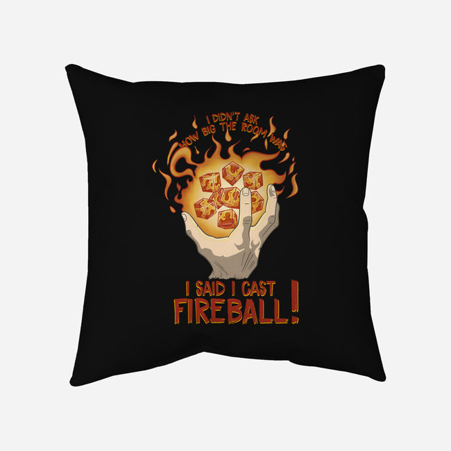Cast Fireball-none non-removable cover w insert throw pillow-glassstaff