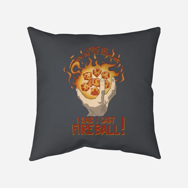 Cast Fireball-none non-removable cover w insert throw pillow-glassstaff