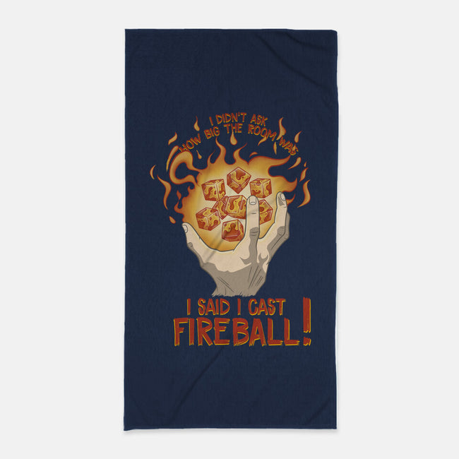 Cast Fireball-none beach towel-glassstaff